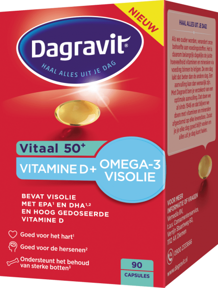 Vitaal 50+ omega/vitamine D 90 capules Dagravit