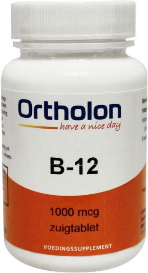 Vitamine B12 1000 mcg sublingual 60 tabletten Ortholon