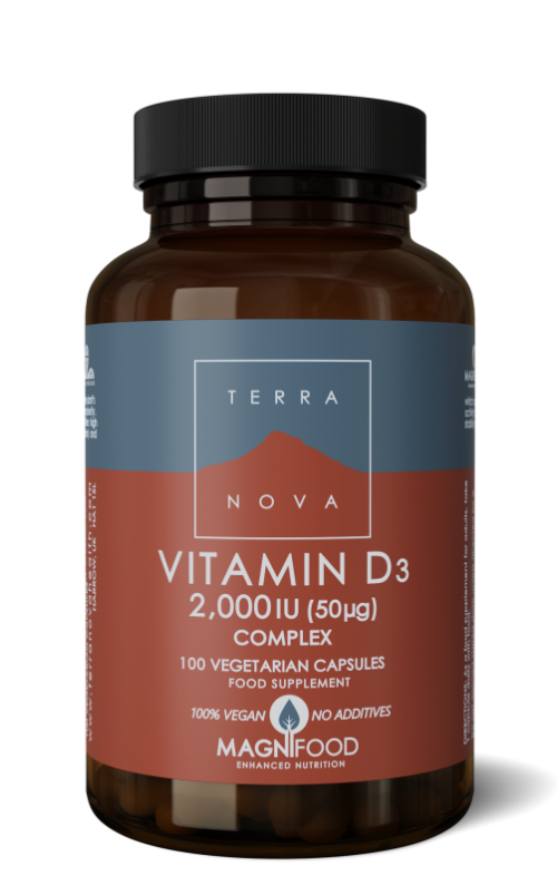 Vitamine D3 2000IU complex 100 capsules Terranova
