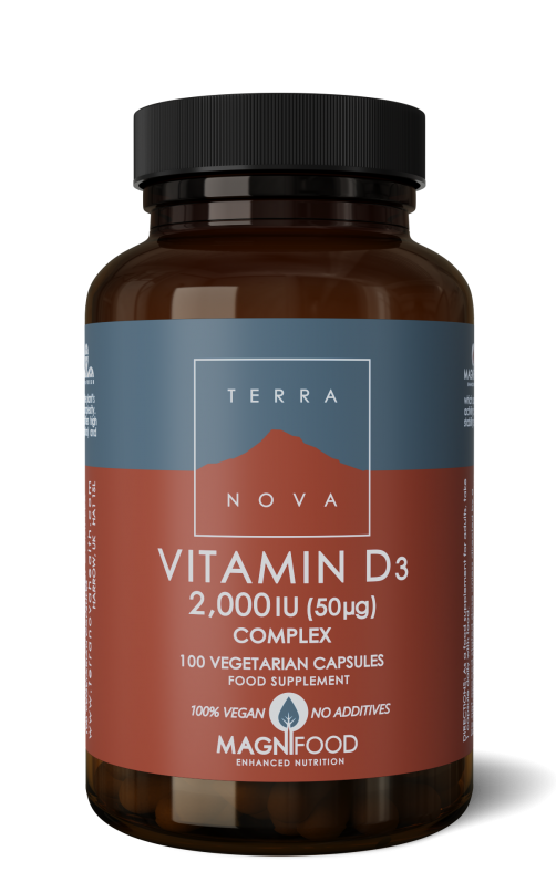 Vitamine D3 2000IU complex 100 capsules Terranova