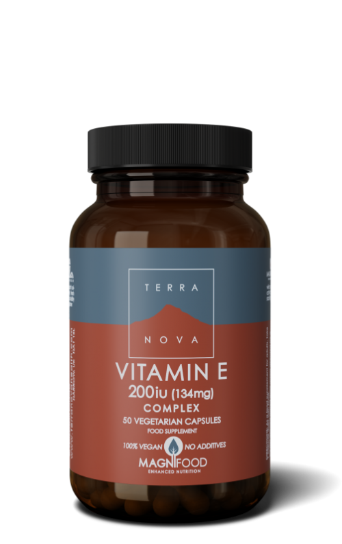 Vitamine E 200IU complex 50 vegi-capsules Terranova