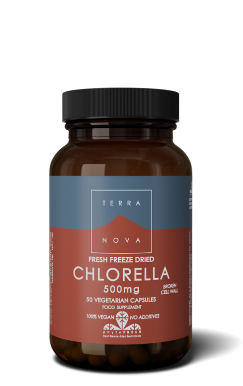 Chlorella 500 mg 50 capsules Terranova