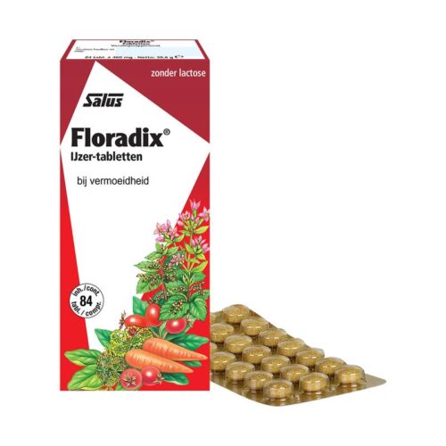 Floradix ijzer tabletten 84 tabletten Salus