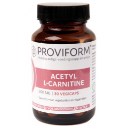 Acetyl L-carnitine 500 mg 30 vegi-caps Proviform