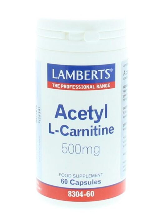 Acetyl l-carnitine 500 mg 60 capsulles Lamberts