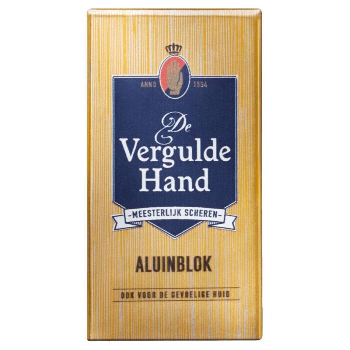 Aluin blokje 75 gram Vergulde hand