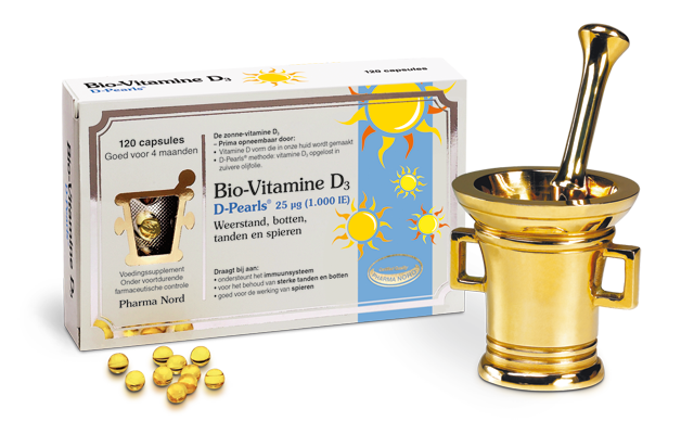 Bio vitamine D3 25 mcg 1000IE 120 capsules Pharmanord