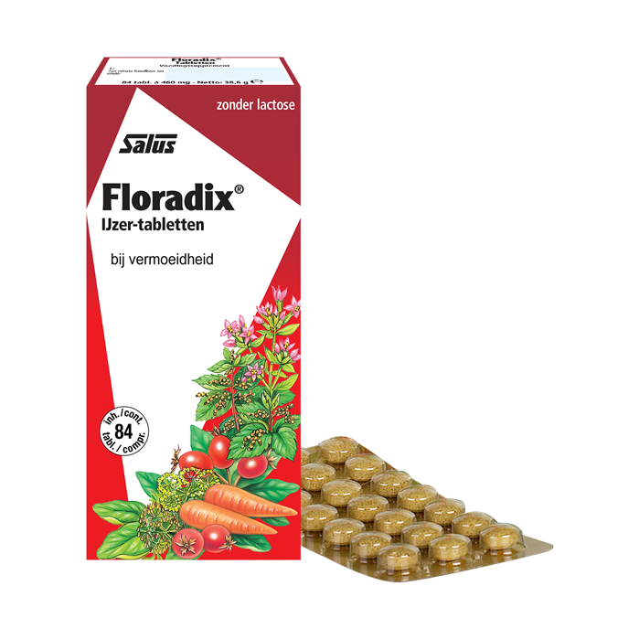 Floradix ijzer tabletten 147 tabletten Salus