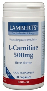 L-Carnitine 500 mg 60 vegi-caps Lamberts