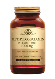 Methylcobalamin 1000ug (vitamine B12) 30 tabletten Solgar