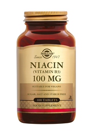 Niacin Vit B-3 100mg 100 tabletten Solgar