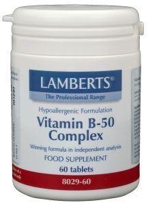 Vitamine B50 complex 250 tabletten Lamberts