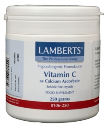 Vitamine C calcium ascorbaat 250 gram Lamberts