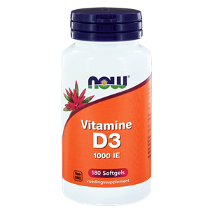 Vitamine D3 1000IE 180 softgels NOW