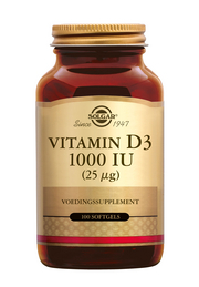 Vitamine D3 1000ie 100 softgel Solgar