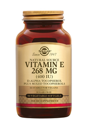 Vitamine E VEGAN 400iu/268mg 50 vegisoftgels Solgar