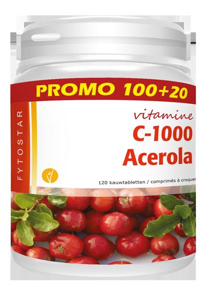 Acerola vitamine C 1000 120zt Fytostar