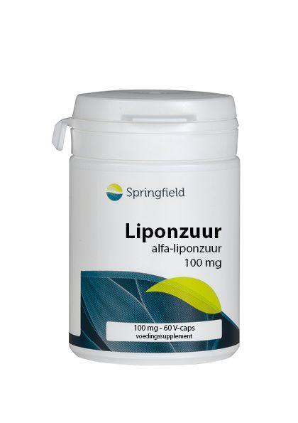 Alfa-liponzuur 100 mg 60 vegicaps Springfield