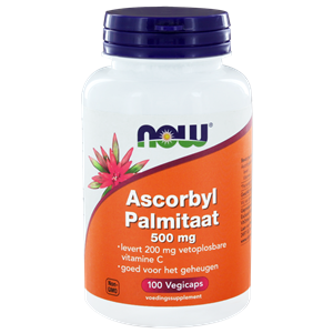 Ascorbyl palmitaat 500 mg 100 vegi-caps NOW