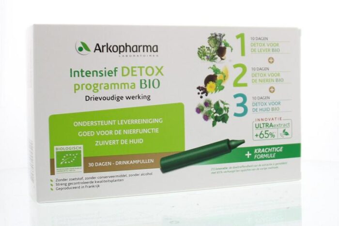 Bio detox 30 dagen kuur 30 ampullen Arkopharma