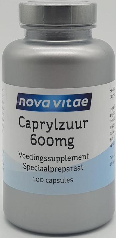 Caprylzuur 600 mg 100 capsules Nova Vitae