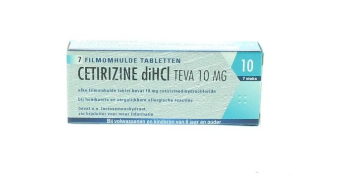 Cetirizine 10 mg DiHCI 7 tabletten Teva