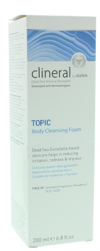 Clineral topic body cleansing foam 200 ml Ahava