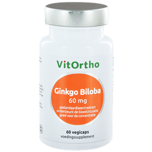 Ginkgo biloba extract 60 mg 60 vegi-caps Vitortho