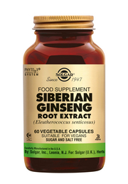 Ginseng (siberian) root extract 60 vegicapsules Solgar
