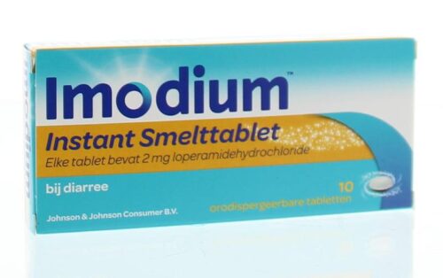 Imodium antidiaree 2 mg smelt-tabletten 2mg 10 stuks