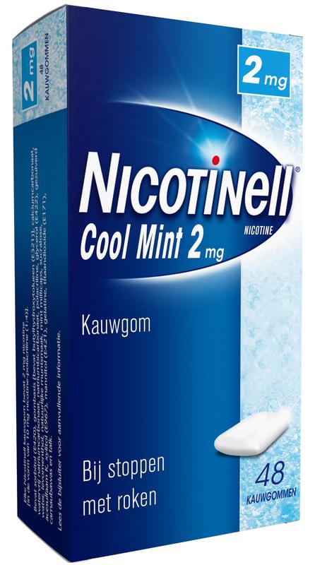 Kauwgom Cool mint 2 mg 48 stuks Nicotinell