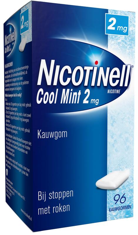 Kauwgom Cool mint 2 mg 96 stuks Nicotinell