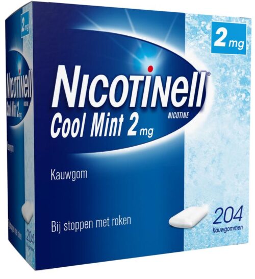 Kauwgom Cool mint 2 mg 204 stuks Nicotinell