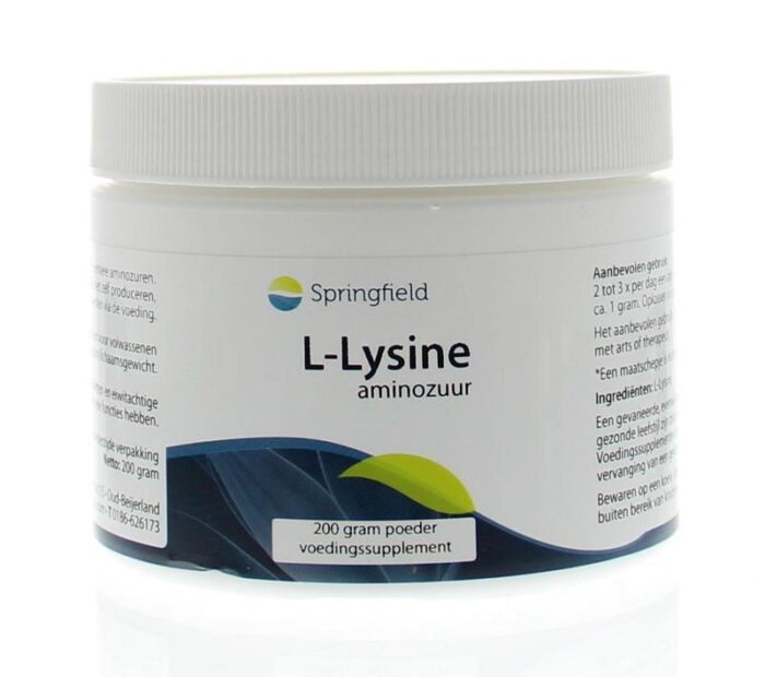 L-Lysine HCL poeder 200 gram Springfield