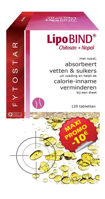Lipobind chitosan nopal maxi 120 tabletten Fytostar
