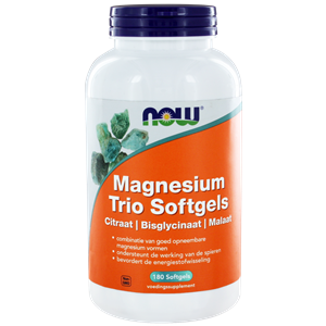 Magnesium trio softgels 180 softgels NOW