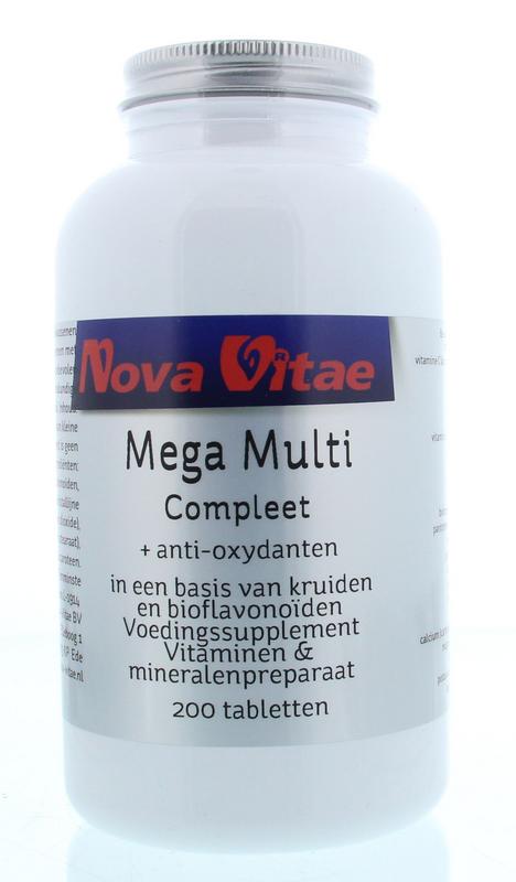 Mega multi compleet 200 tabletten Nova Vitae