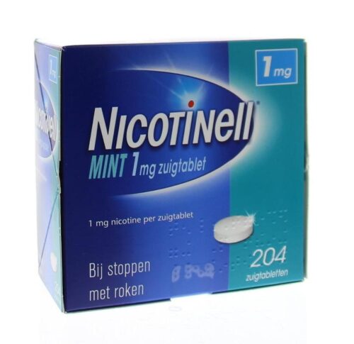 Mint zuigtabletten 1 mg 204 stuks Nicotinell