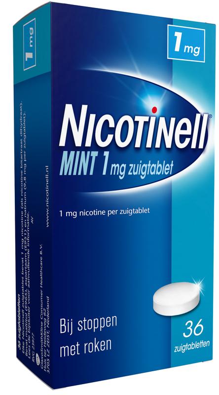 Mint zuigtabletten 1 mg 36 stuks Nicotinell