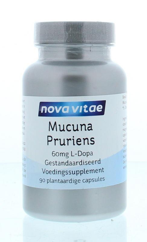 Mucuna pruriens L-dopa 60 mg 90 vegi-caps Nova Vitae