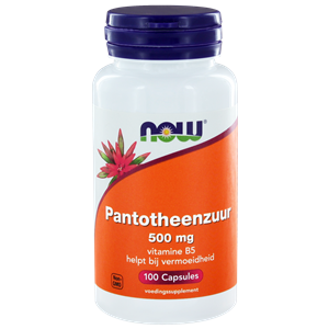 NOW Pantotheenzuur 500 mg (B5) 100 capsules NOW