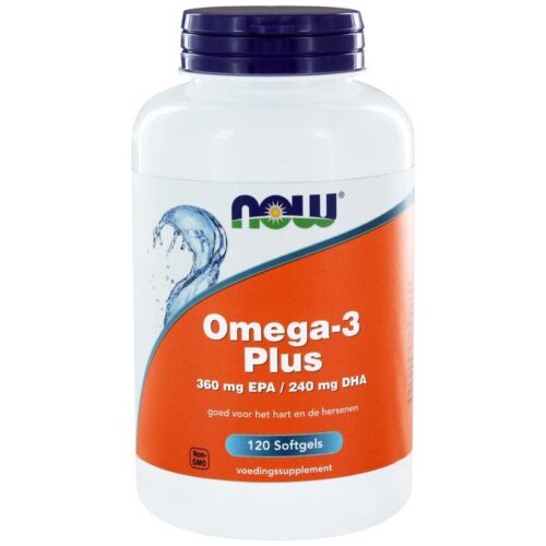 Omega-3 Plus 360 mg EPA 240 mg DHA 120 softgels NOW