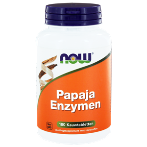 Papaya enzymen kauwtabletten 180 kauwtabletten NOW