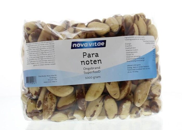 Paranoten ongebrand raw 1000 gram Nova Vitae