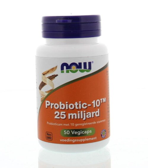 Probiotic 10TM 25 miljard 50 vegi-caps NOW