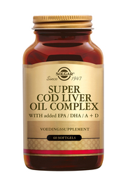 Super cod liver oil complex 60 softgels Solgar