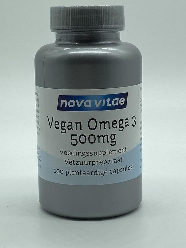 Vegan omega 3 500 mg 100 vegi-caps Nova Vitae