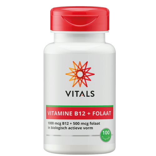 Vitamine B12 1000 mcg folaat 500 mcg 100 zuigtabletten Vitals