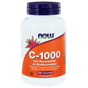 Vitamine C-1000 met rozenbottel en bioflavonoiden 100 tabletten NOW