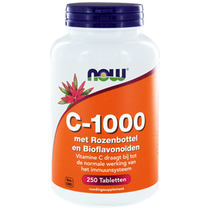 Vitamine C-1000 met rozenbottel en bioflavonoiden 250 tabletten NOW